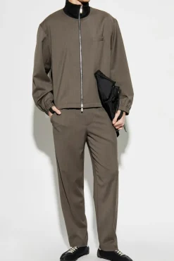 Helmut Lang GREY Wool pants