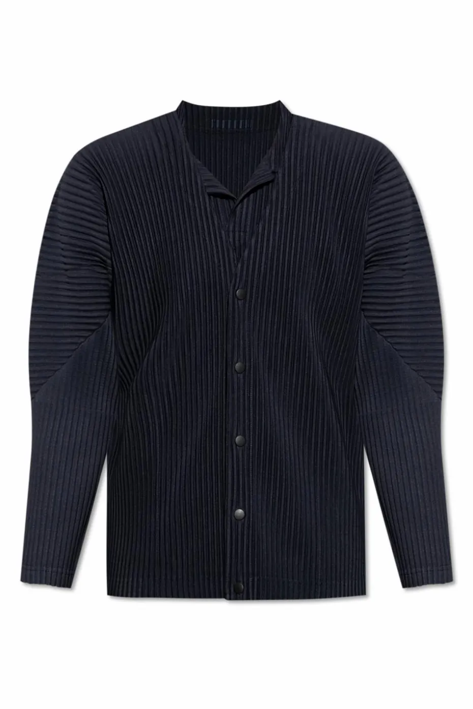 Homme Plissé Issey Miyake NAVY BLUE Pleated cardigan