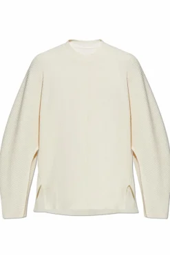 Homme Plissé Issey Miyake cream Cotton sweater