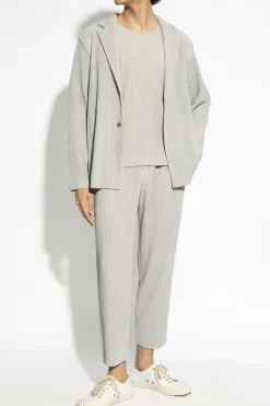 Homme Plissé Issey Miyake GREY Pleated Blazer