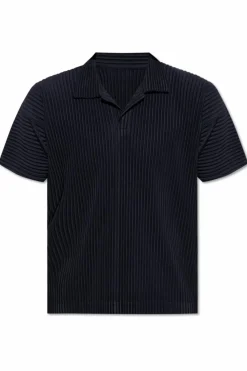 Homme Plissé Issey Miyake NAVY BLUE Short-sleeve shirt