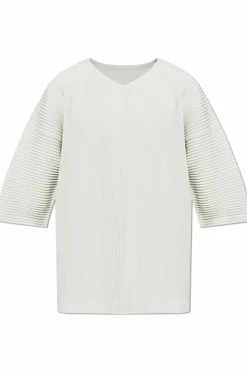 Homme Plissé Issey Miyake GREEN Pleated T-shirt