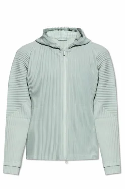 Homme Plissé Issey Miyake GREEN Pleated sweatshirt