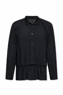 Homme Plissé Issey Miyake BLACK Two-layer shirt