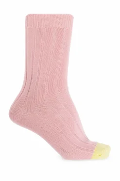 Homme Plissé Issey Miyake PINK Logo socks