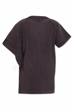 Homme Plissé Issey Miyake BROWN Pleated T-shirt