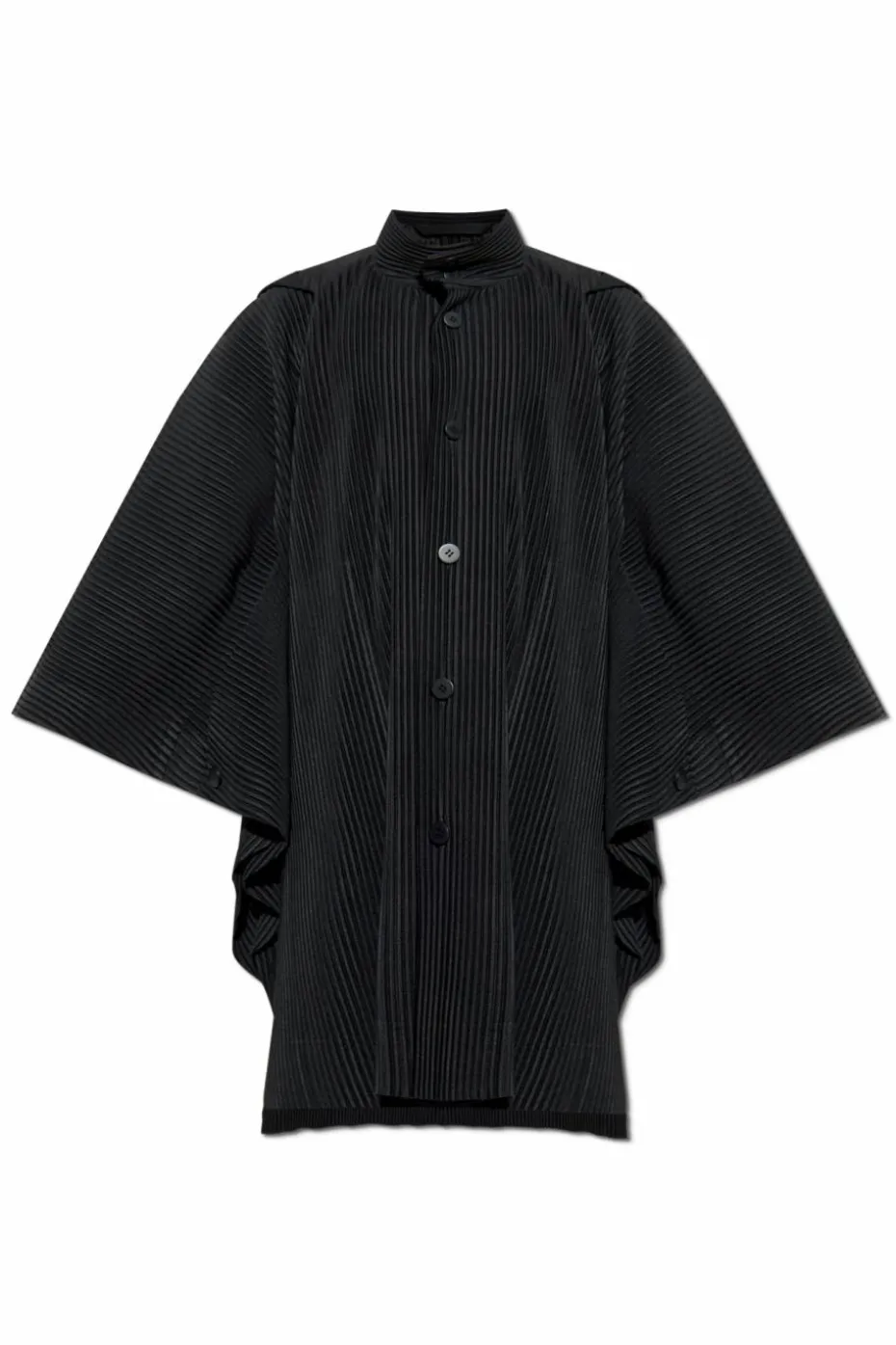 Homme Plissé Issey Miyake BLACK Pleated coat