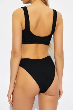 Hunza G BLACK Two-piece 'Bonnie' swimsuit