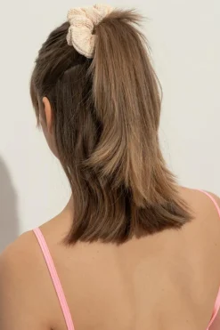 Hunza G cream Hair tie