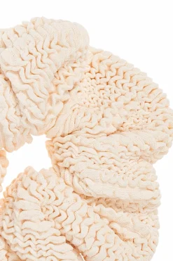 Hunza G cream Hair tie