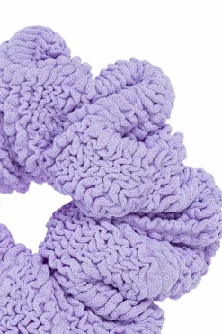 Hunza G PURPLE Hair scrunchie