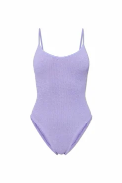 Hunza G PURPLE One-piece swimsuit Pamela
