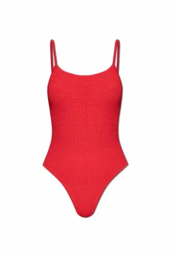 Hunza G RED One-piece swimsuit Petra