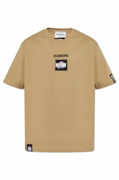 Iceberg beige T-shirt with patches