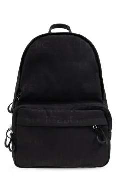 Iceberg BLACK Backpack with logo