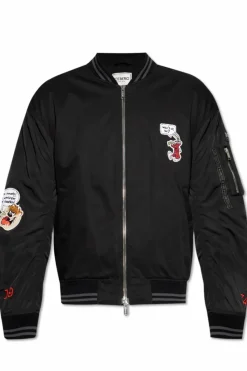 Iceberg BLACK Bomber jacket with patches