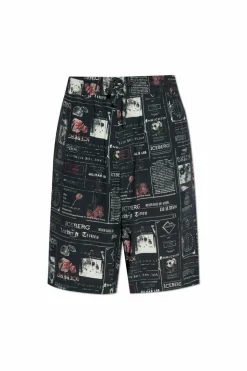Iceberg BLACK Printed Shorts