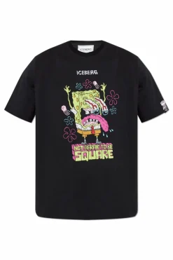 Iceberg BLACK Printed T-shirt