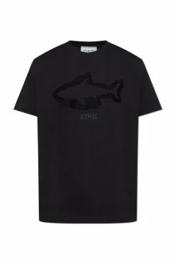 Iceberg BLACK T-shirt with logo