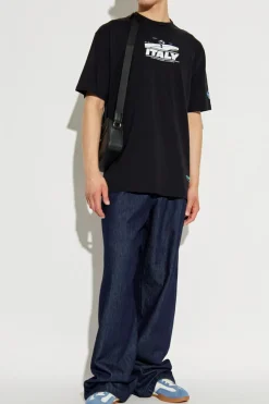 Iceberg BLACK T-shirt with print