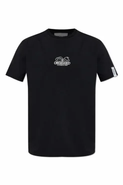 Iceberg BLACK T-shirt with logo patch