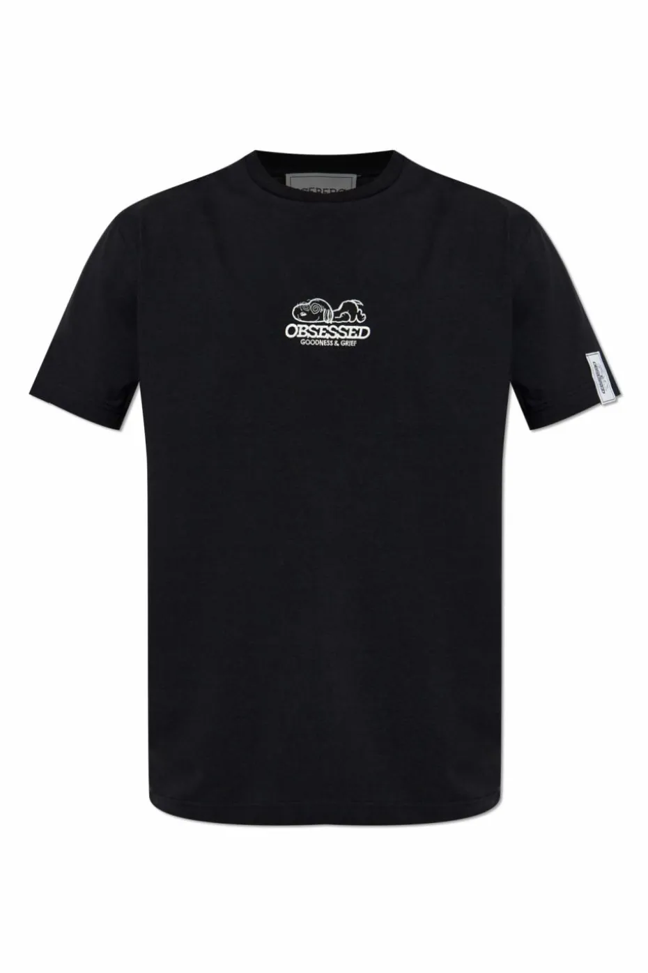 Iceberg BLACK T-shirt with logo patch