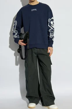 Iceberg NAVY BLUE Sweatshirt with embroidered logo