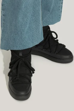 Inuikii BLACK Snow Boots "Classic Wedge"