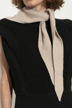 Iro beige Triangular shawl 'Tritri'