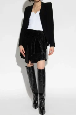 Iro BLACK Belted jacket