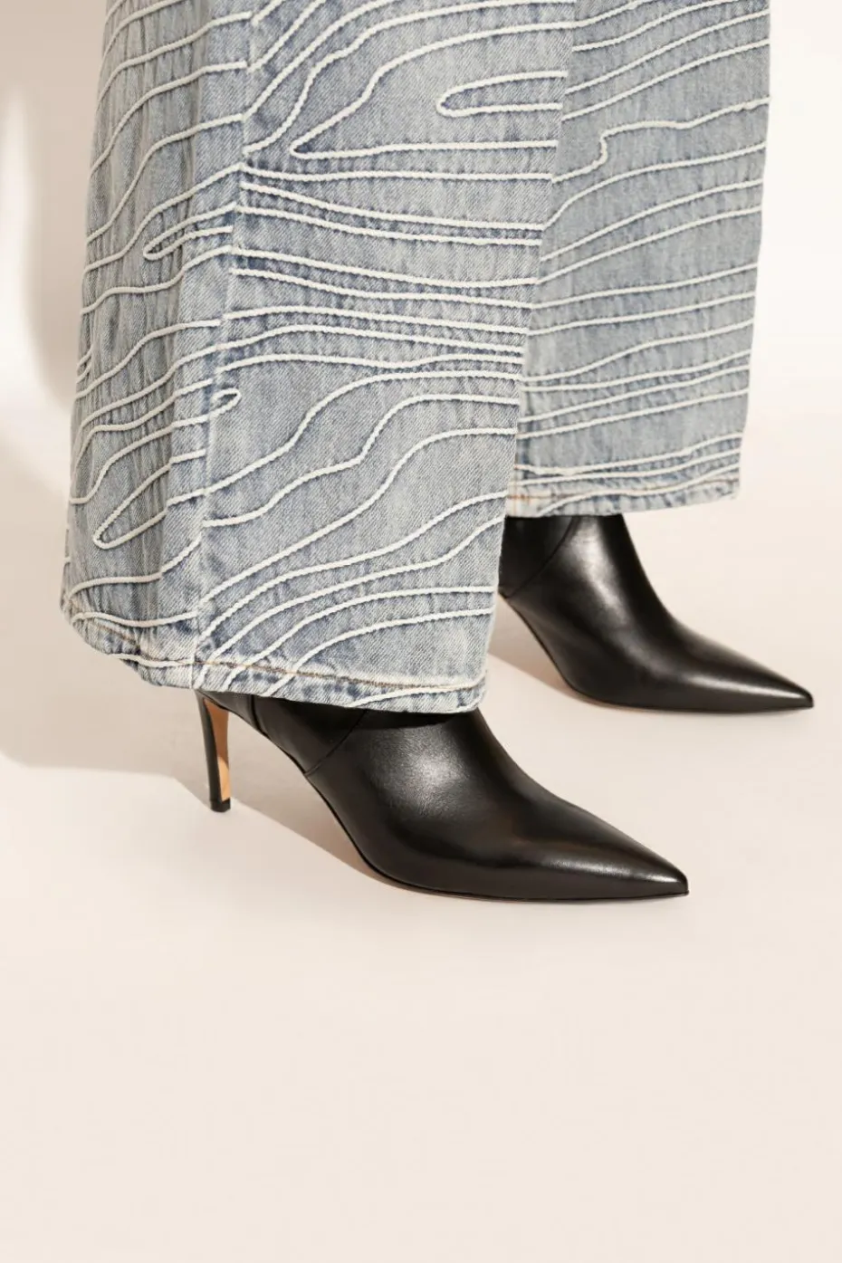 Iro BLACK Davy heeled ankle boots