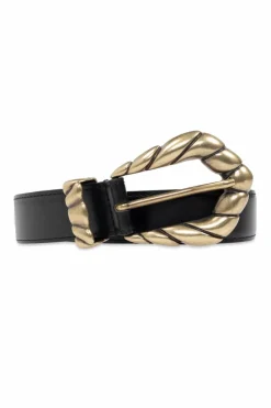 Iro BLACK Leather belt