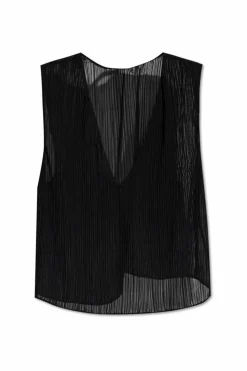 Iro BLACK Pleated top "Calyssa"