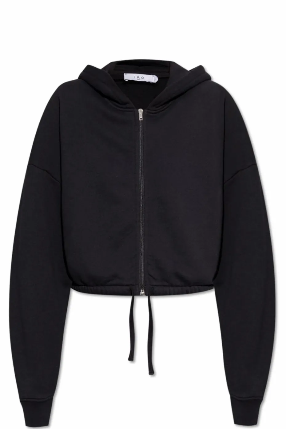 Iro BLACK Short hoodie 'Oritta'