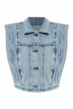 Iro BLUE Denim vest "Rosye"