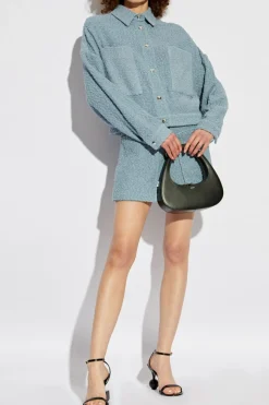 Iro BLUE Tweed skirt Ciona