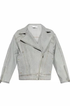 Iro GREY Denim jacket Hugo