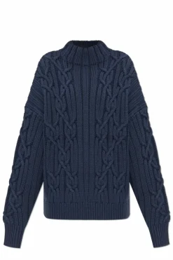 Iro NAVY BLUE Wool sweater `Novani`