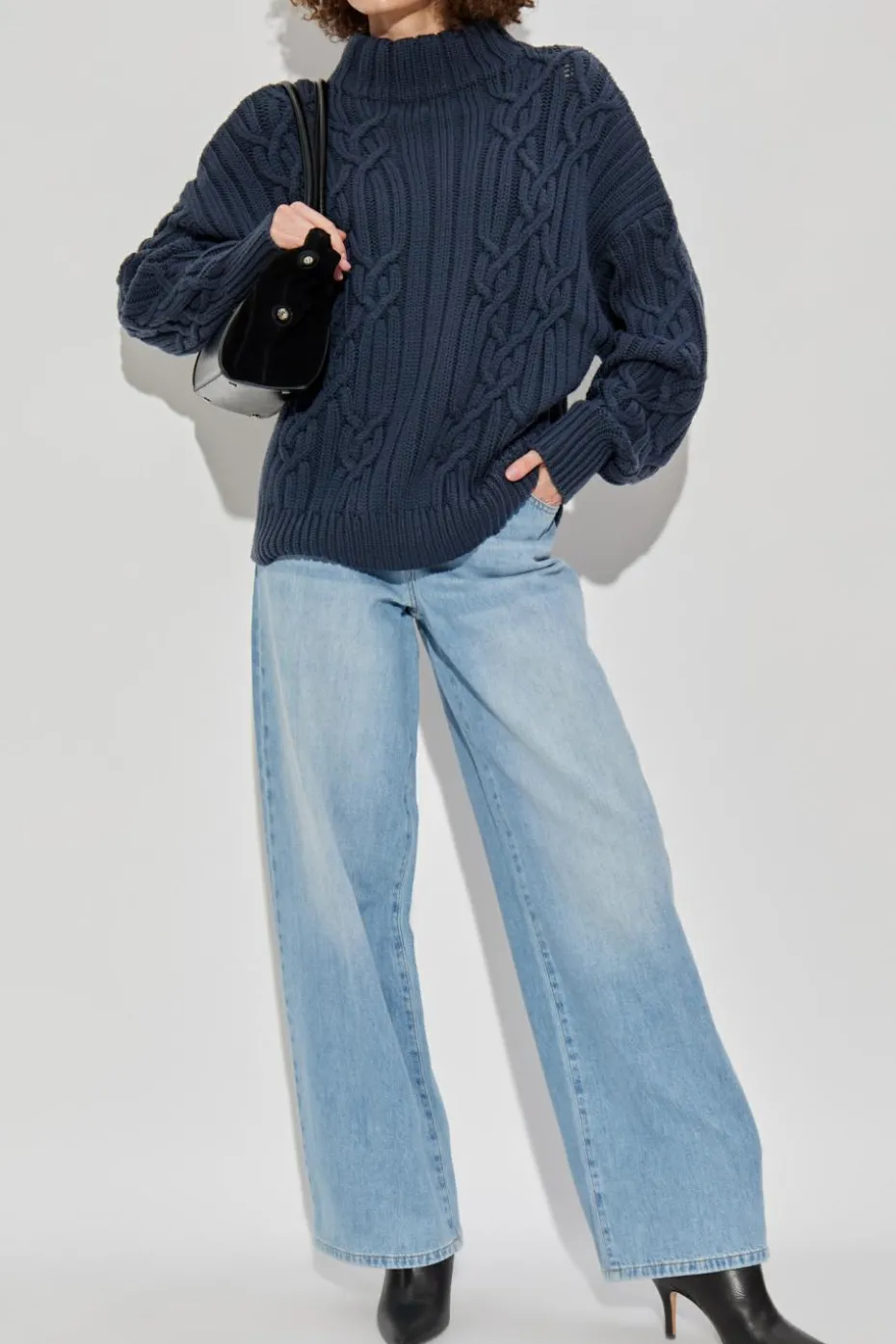 Iro NAVY BLUE Wool sweater `Novani`