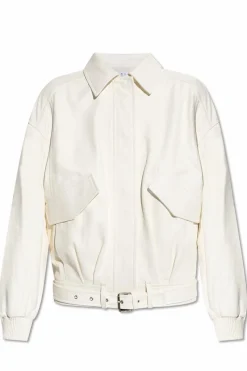 Iro WHITE Leather jacket "Manka"