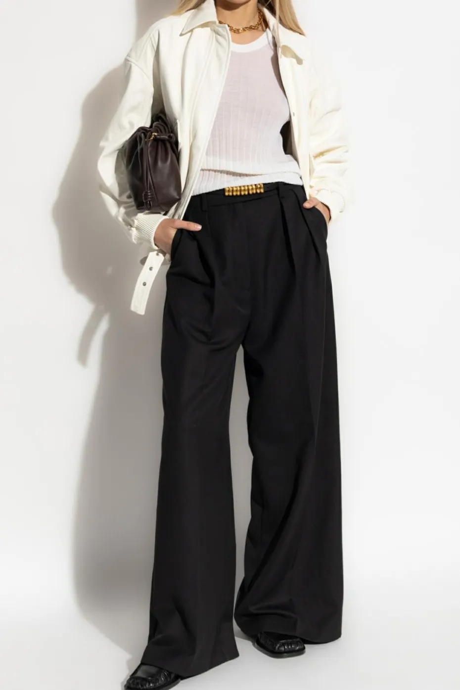 Iro WHITE Leather jacket "Manka"