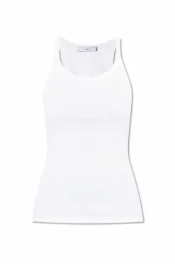 Iro WHITE Ribbed top `Palissa`