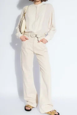 Isabel Marant beige ‘Belvira’ jeans