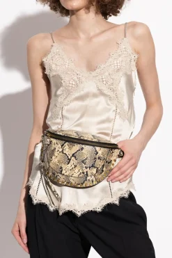 Isabel Marant beige Dog waist bag 'Skano'