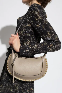 Isabel Marant beige ‘Oscan Moon’ leather shoulder bag
