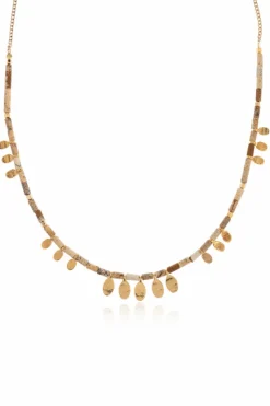 Isabel Marant beige Short necklace with stones