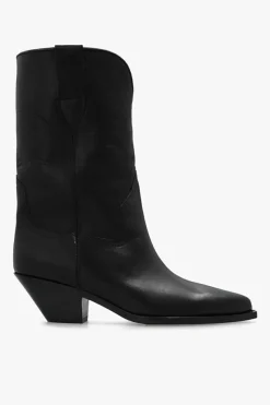 Isabel Marant BLACK ‘Dahope’ leather cowboy boots