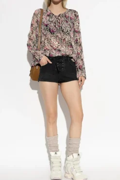 Isabel Marant BLACK Denim shorts Delma