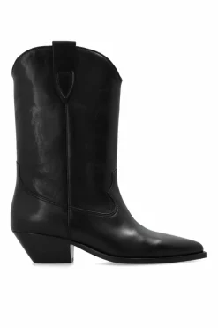 Isabel Marant BLACK ‘Duerto’ leather cowboy boots