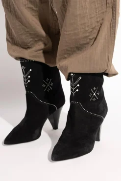Isabel Marant BLACK Heeled ankle boots ‘Loline’